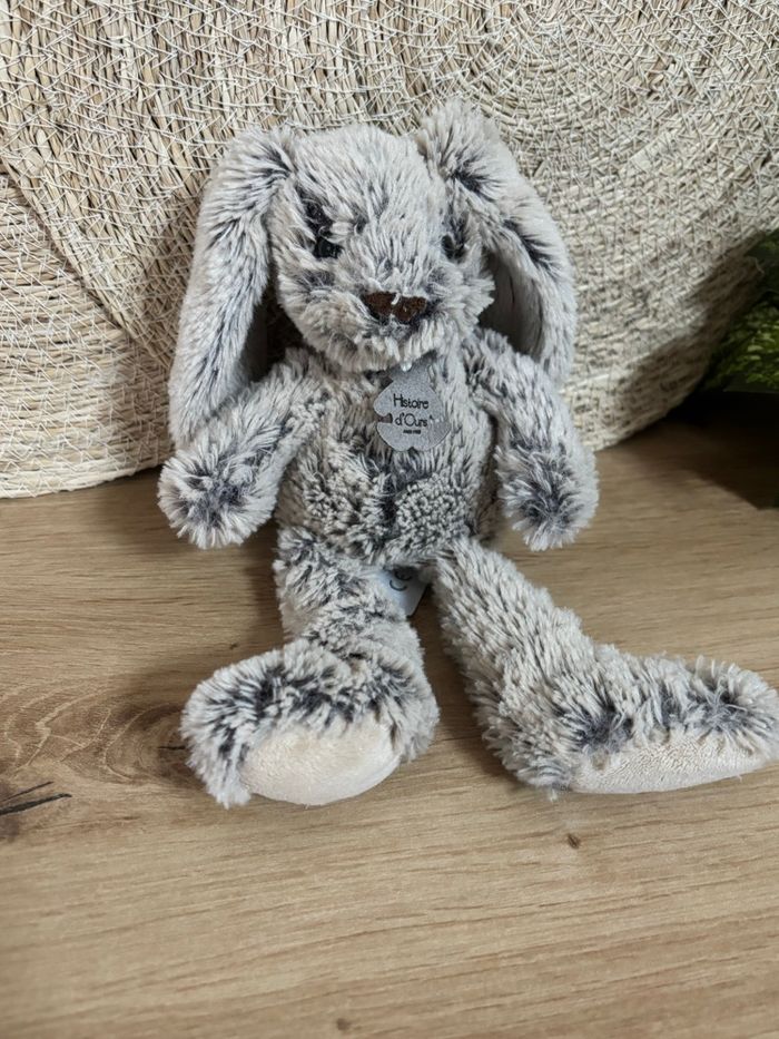 Doudou lapin beige copains câlins histoire d ours - photo numéro 2