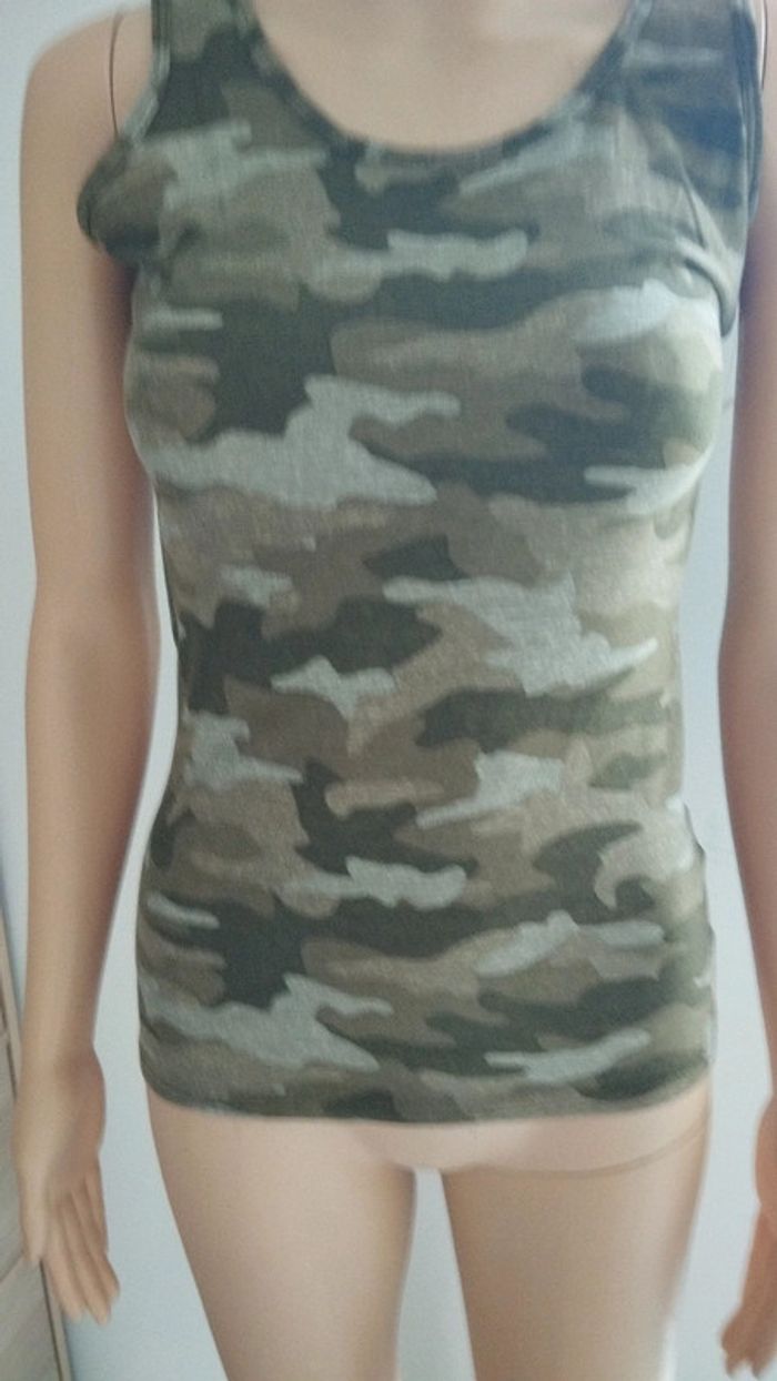 Débardeur camouflage taille m femme - photo numéro 4