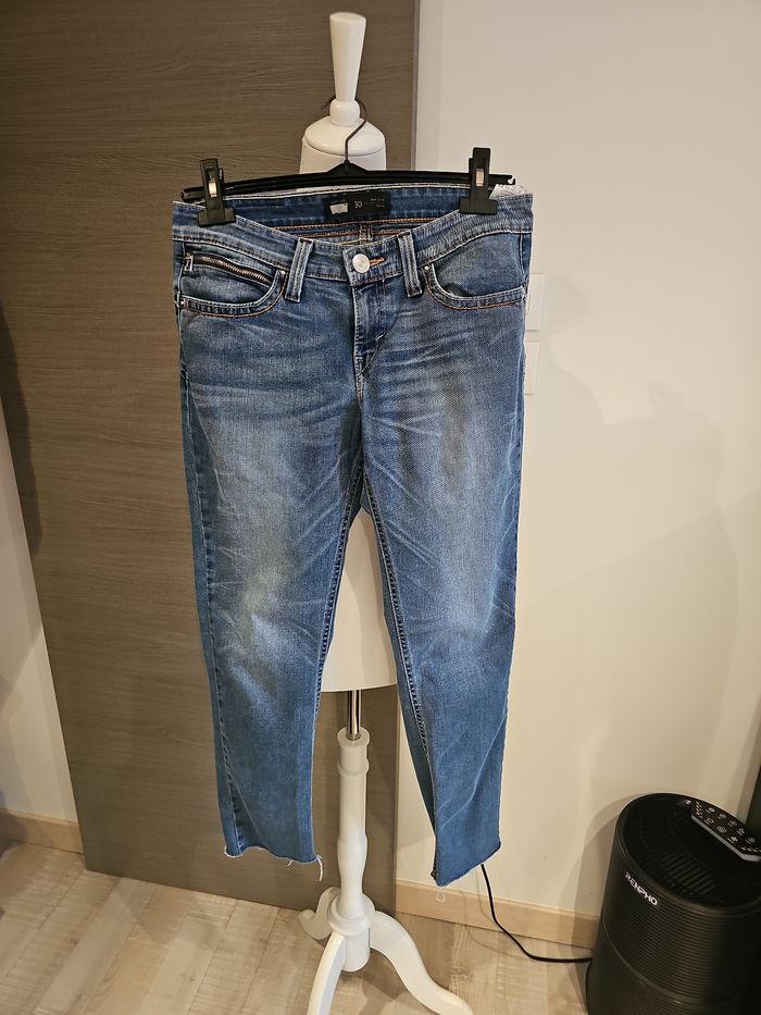 jean levi’s femme skinny demi curve taille w30 bleu