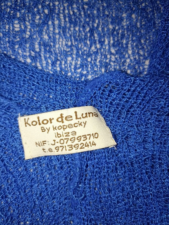 Cardigan Léger Bleu Royal "Kolor de Luna Ibiza" - Parfait pour l'Été ! - photo numéro 7
