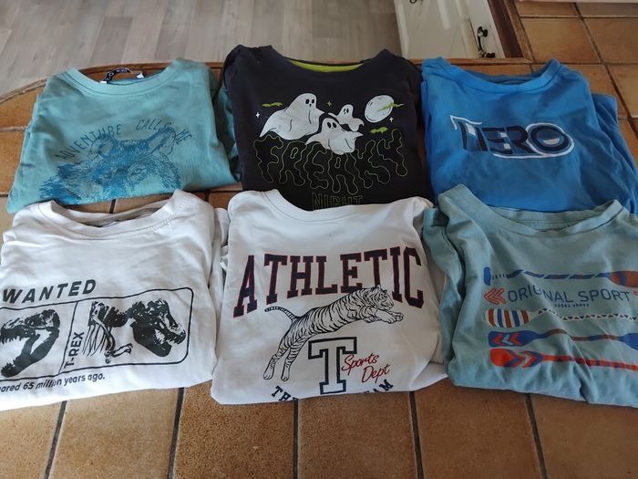 Lot 6 Tee-shirt manche longue Taille 6ans - photo numéro 1