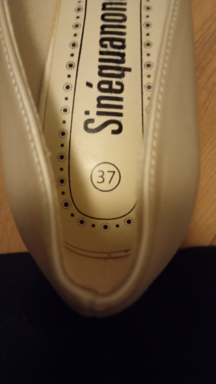 Escarpins cuir blanc - photo numéro 3