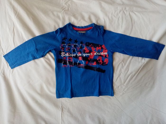 Lot de 2 t-shirts manches longues 24 mois - photo numéro 3