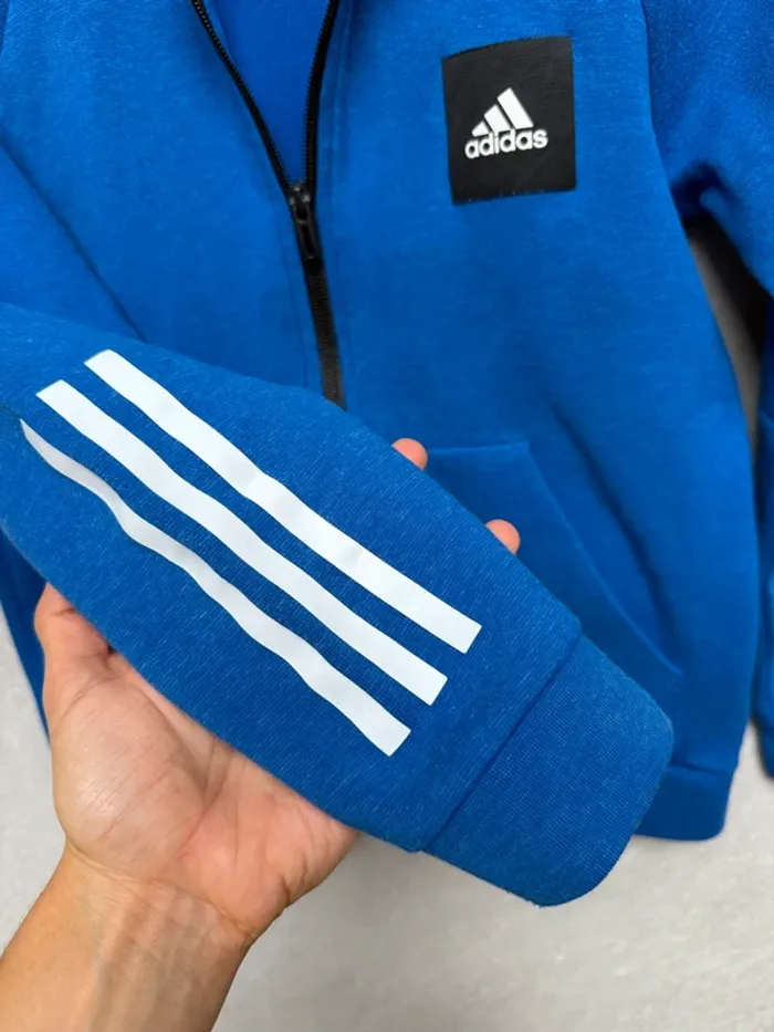 Gilet bleu adidas taille 11-12 ans - photo numéro 4