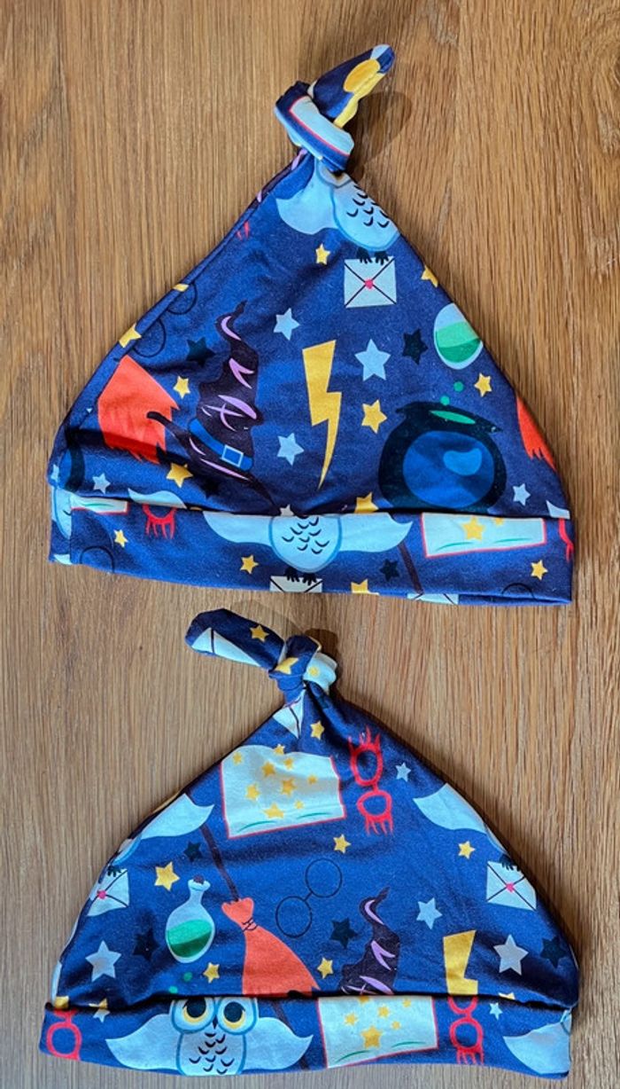 Lot de 2 bonnets en jersey nourrisson Halloween