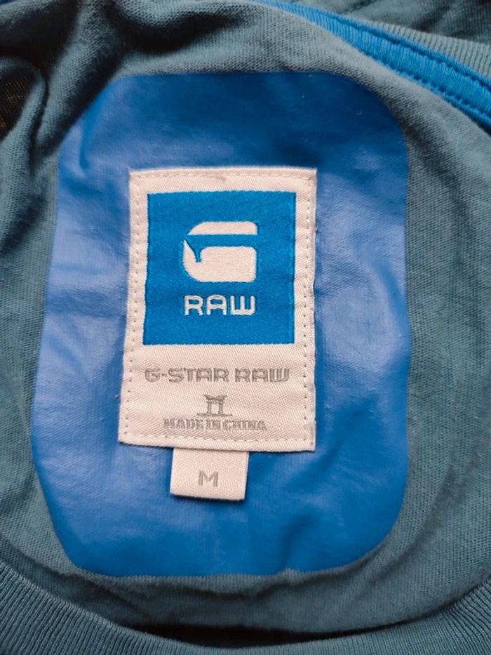 T-shirt bleu G Raw - photo numéro 4