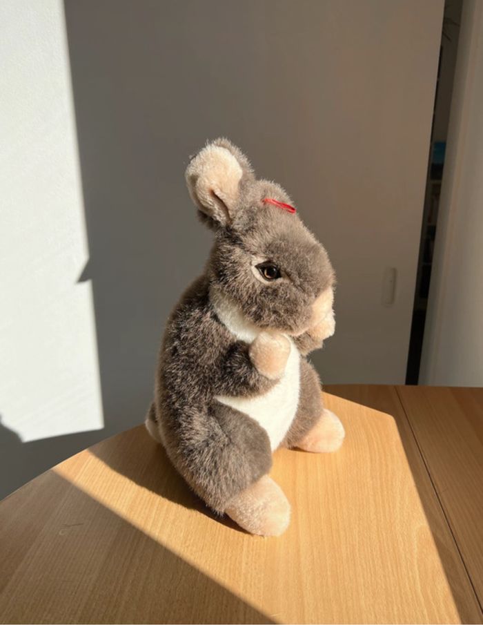 Peluche lapin 35cm de hauteur toute douce en excellent état - photo numéro 6