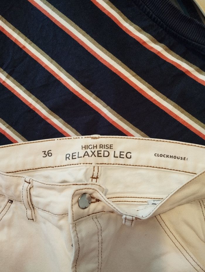 Jean blanc t 36 - photo numéro 5