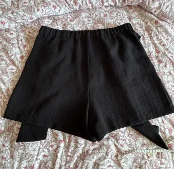 Bermuda, noir, femme, mango, élégant, taille XL