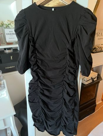 Robe noire fronces effet drapé Only T.M TBE 👗