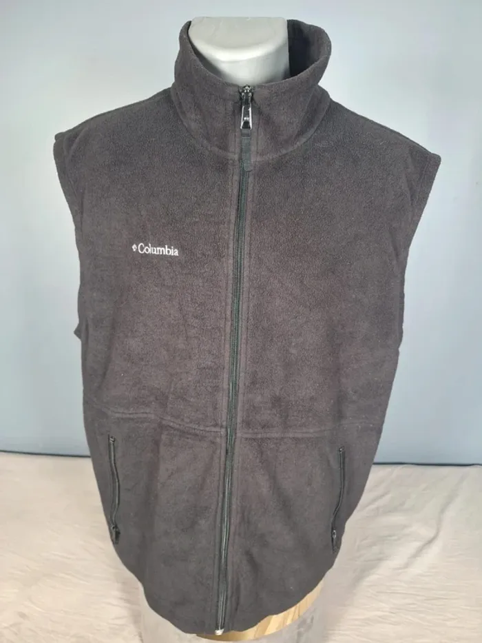 Gilet polaire Columbia Sportswear zippé – Homme L - logo brodé (590) - photo numéro 2
