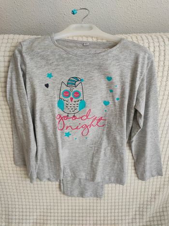 Pyjama fille 2 pièces hibou 6 ans neuf