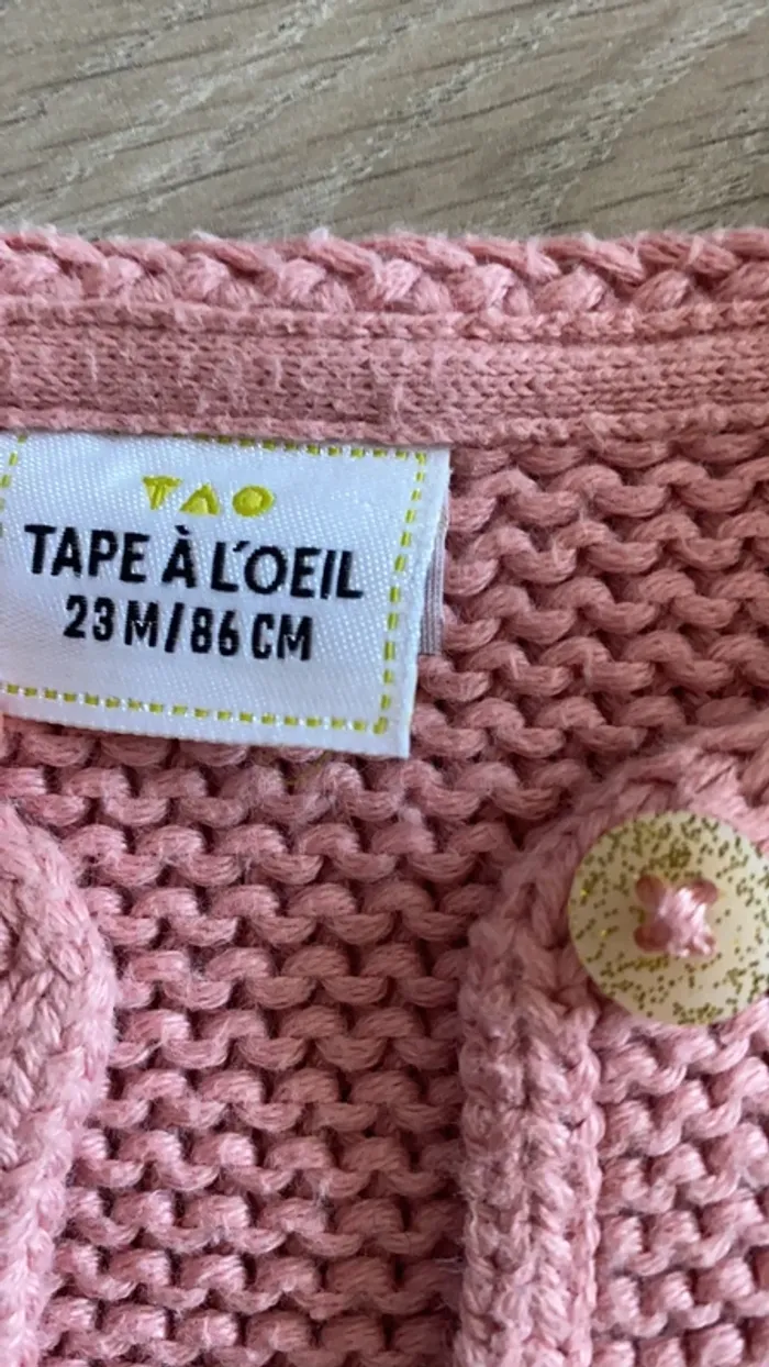 Joli petit gilet chaud rose - photo numéro 2