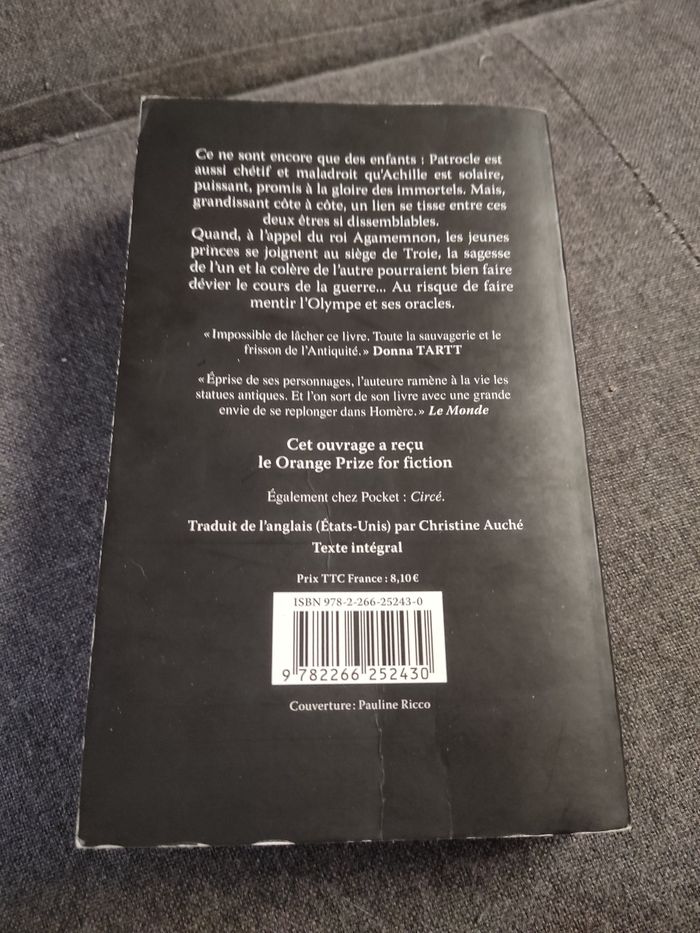 Livre "Le chant d'Achille" - photo numéro 2