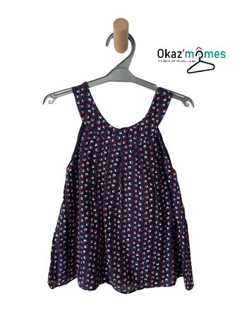Top été bleu marine à motifs géométriques - Marèse 8 ans (126cm)