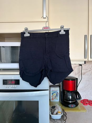 Short jean bleu marine