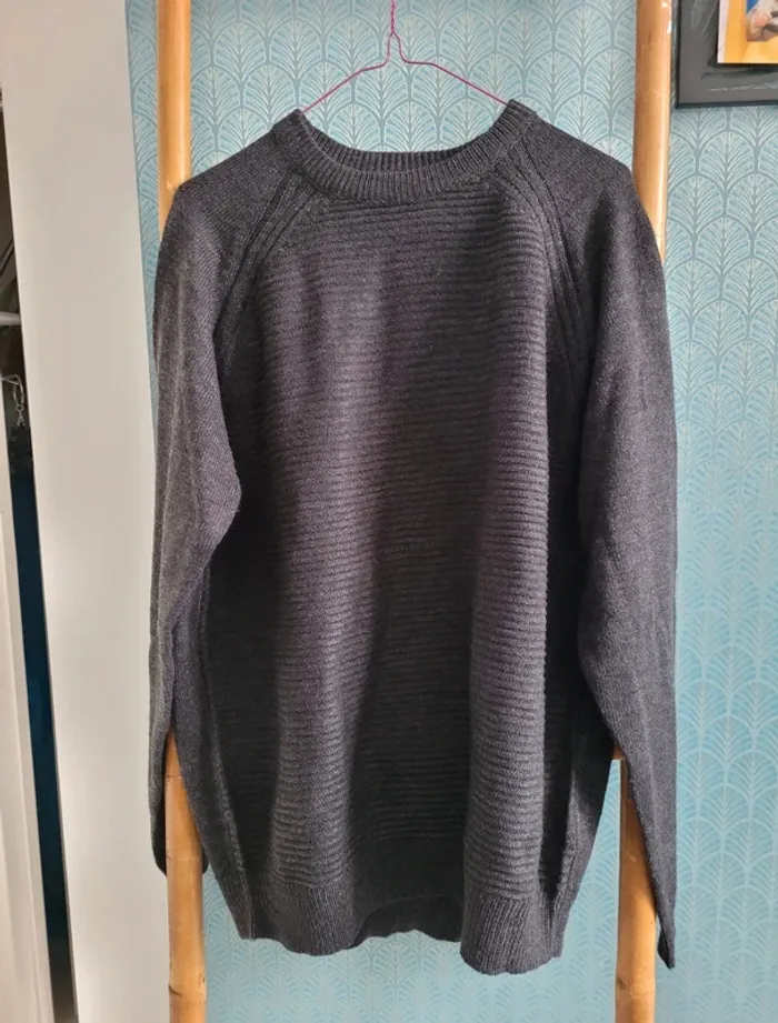 Pull homme gris taille L - photo numéro 3