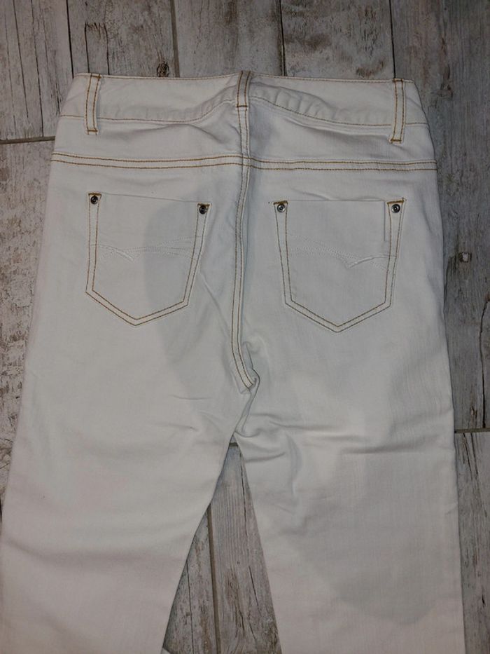 Jean blanc crème - photo numéro 4