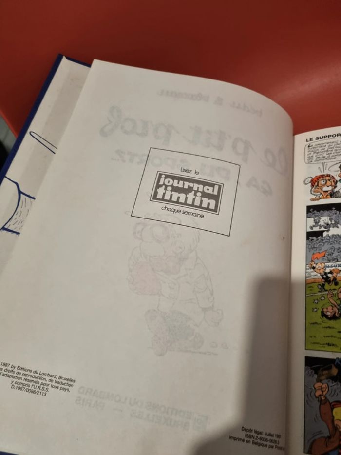 bd tout public le petit professeur journal de tintin éditions du Lombard collection bdchouette - photo numéro 6