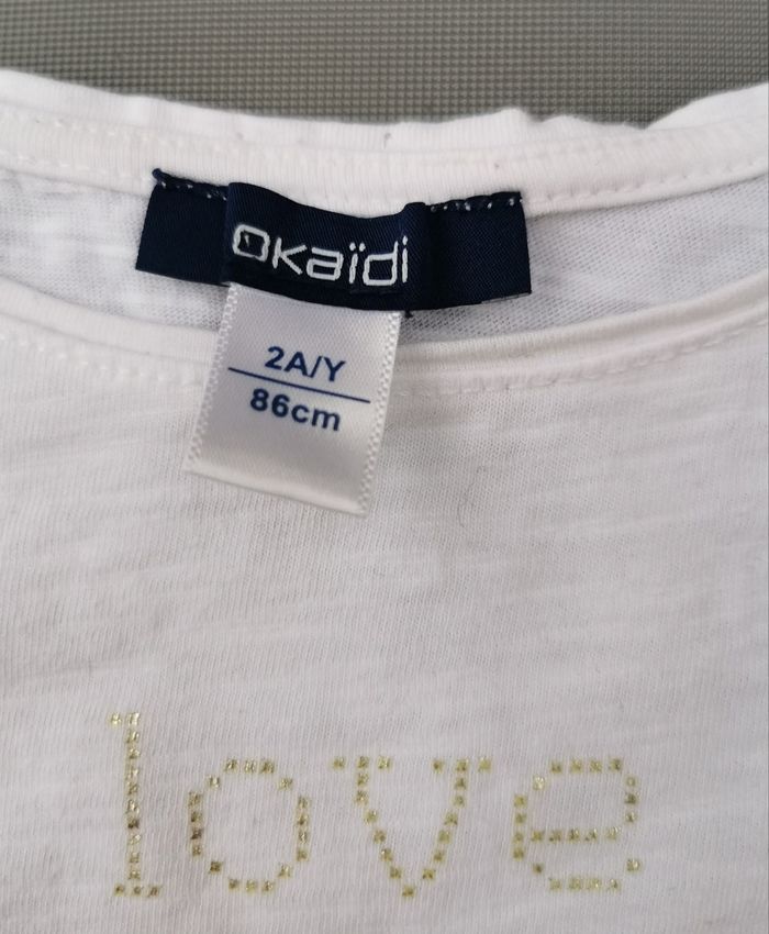 Tee-shirt ML 2 ans fille okaidi - photo numéro 2