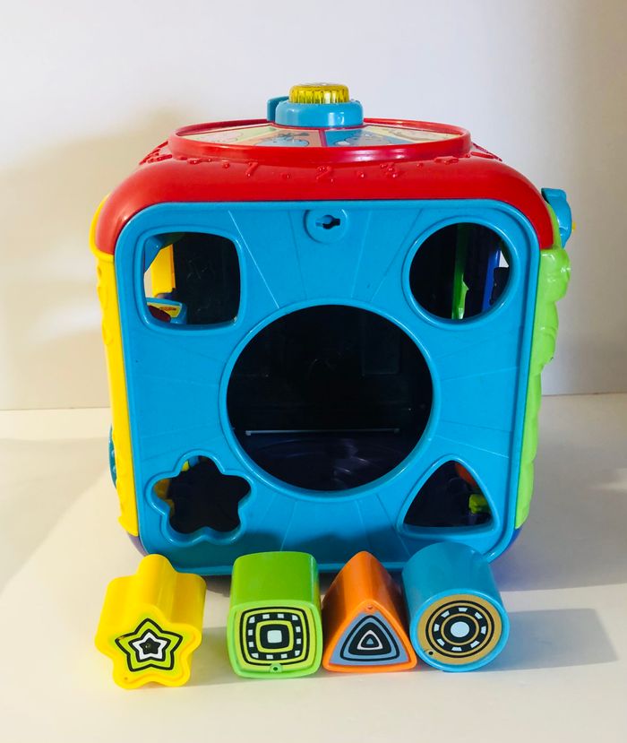 vtech super cube des découvertes multi-activités éveil bébé motricité fine trieur formes 9-36 mois lot SOP77 - photo numéro 5