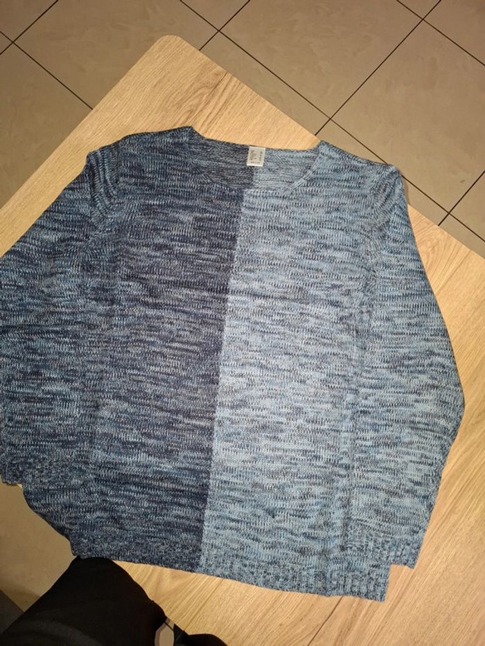 Pull bleu taille 46 fr neuf sans marque - photo numéro 3