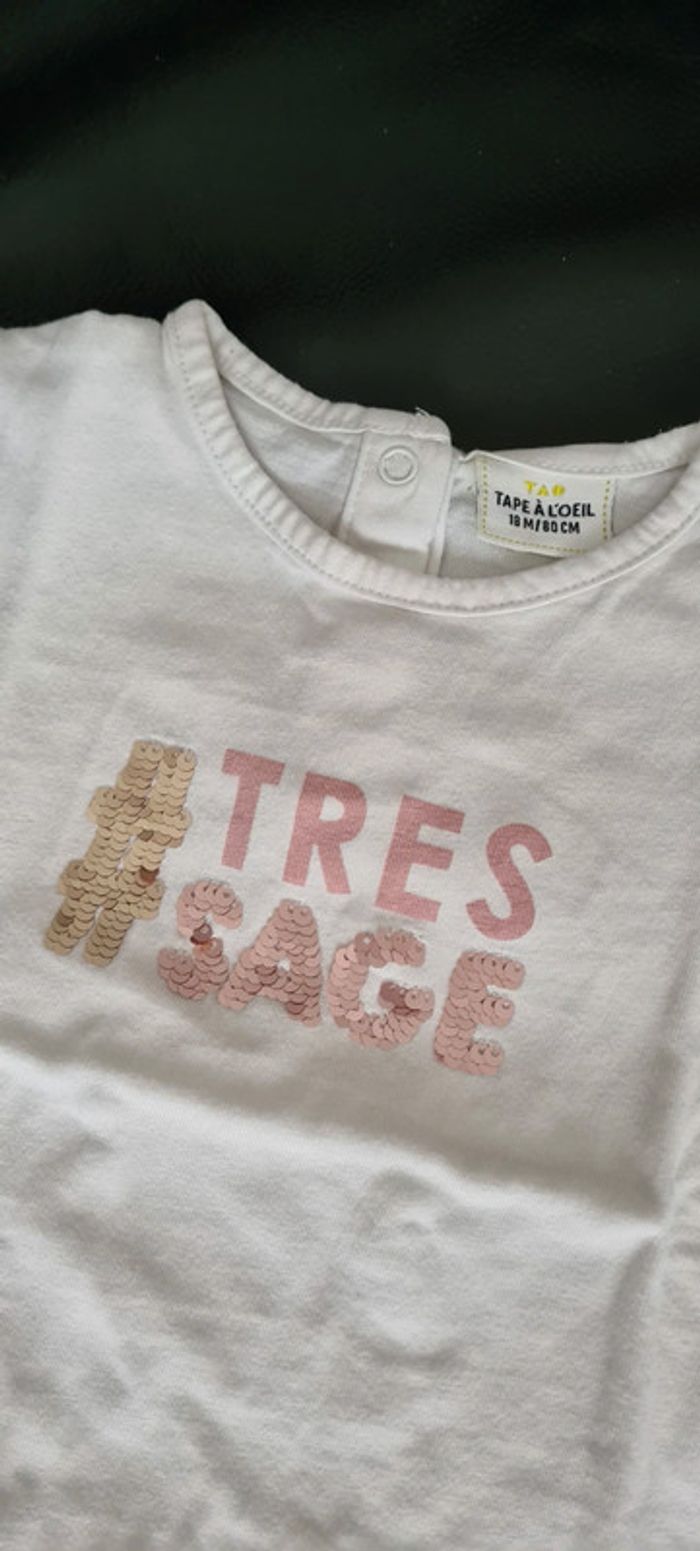 T-shirt très sage TAO 18 mois - photo numéro 2