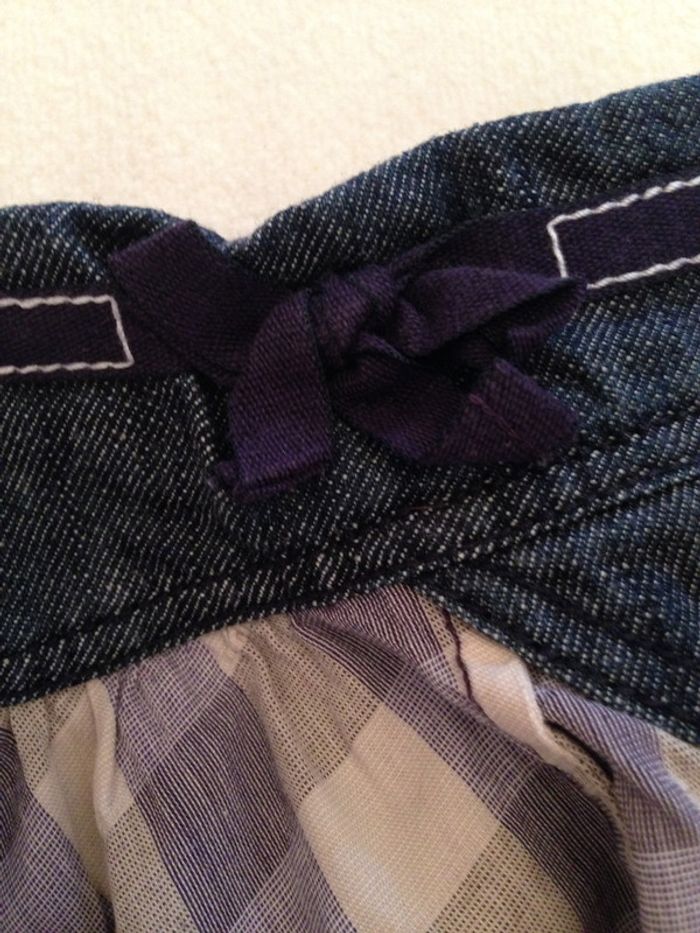 Jupe à plis bleu jean's - photo numéro 3