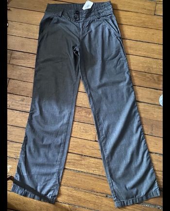 Pantalon en coton anthracite Banana Moon