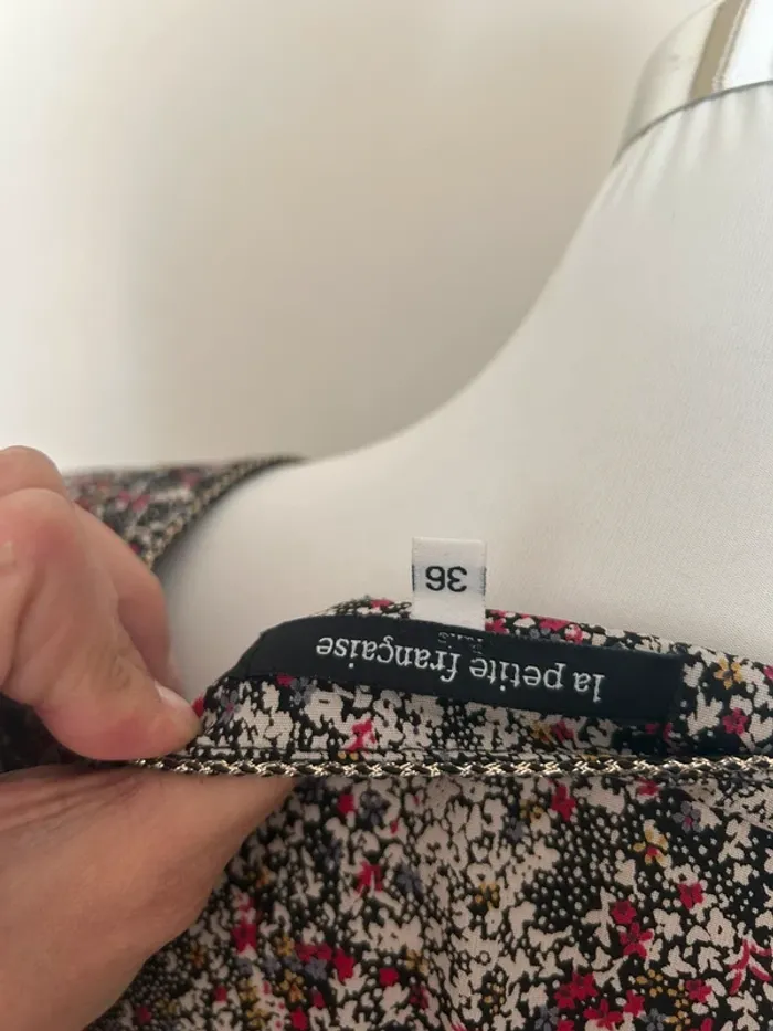 La petite française robe courte imprimée, florale, taille 36 - photo numéro 5