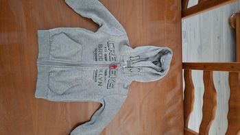 Gilet zippé gris T. 5 ans