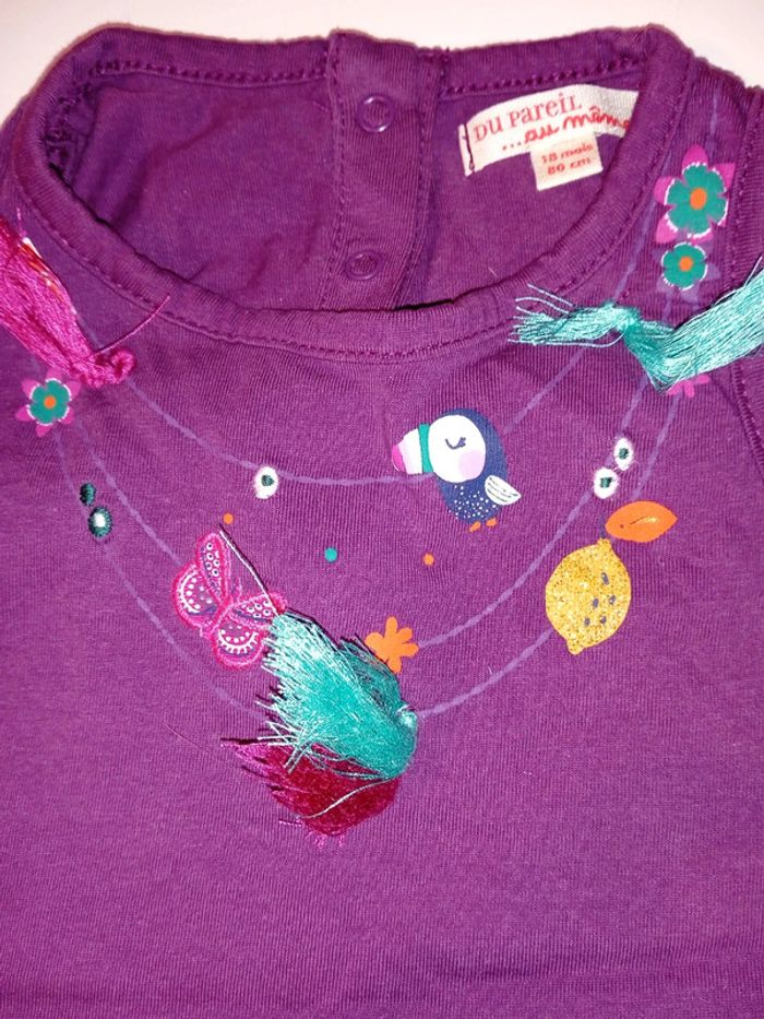 Débardeur violet 18 mois - photo numéro 2