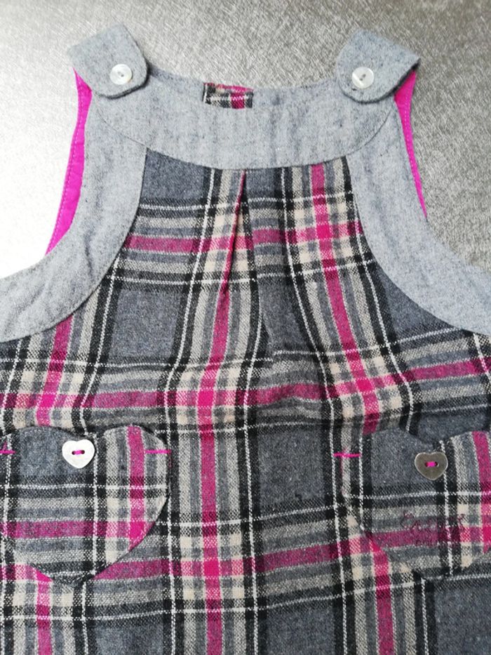 Robe à carreaux 6 mois fille Cadet Rousselle - photo numéro 2