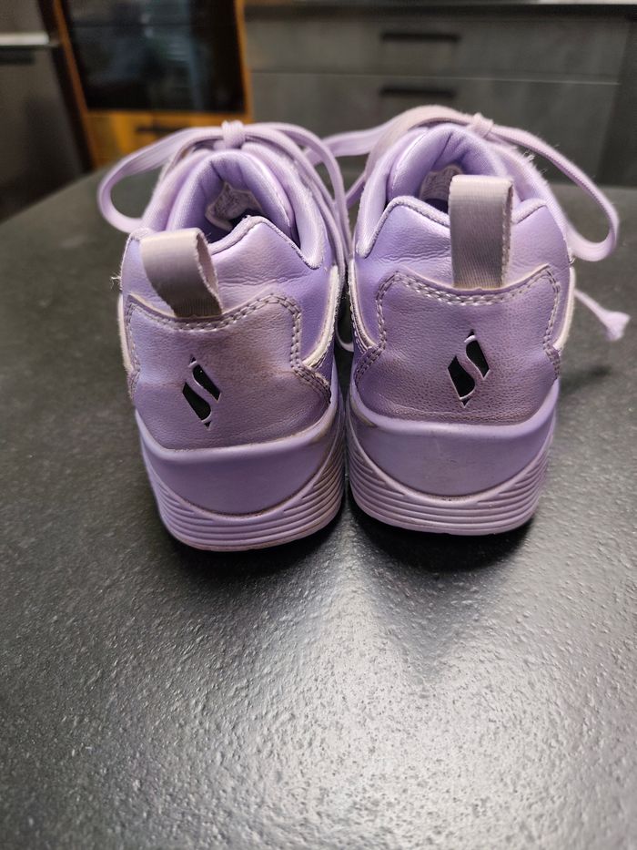 Skechers violet métallique 36 basket filles - photo numéro 4