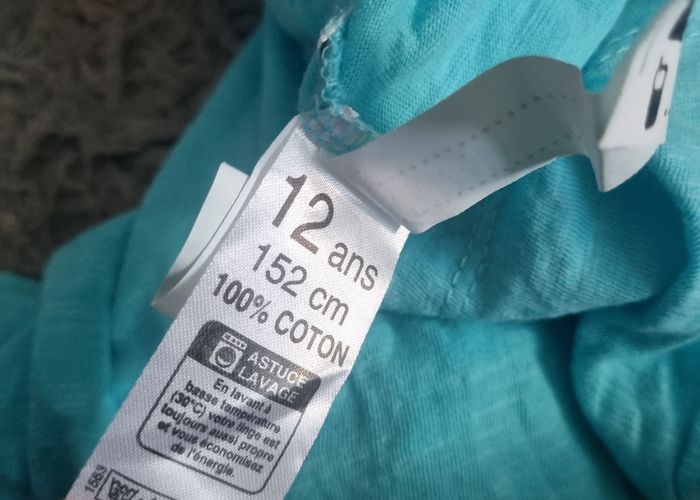 Débardeur turquoise à bretelles 12ans - photo numéro 4