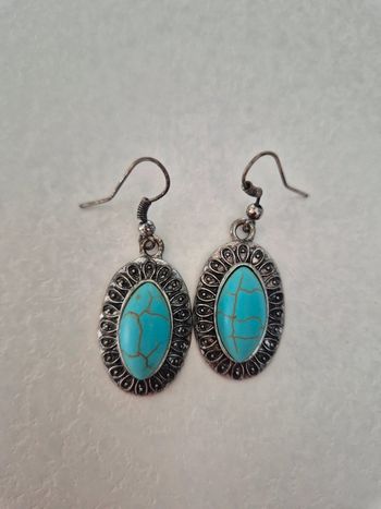 Boucles d'oreilles bleu