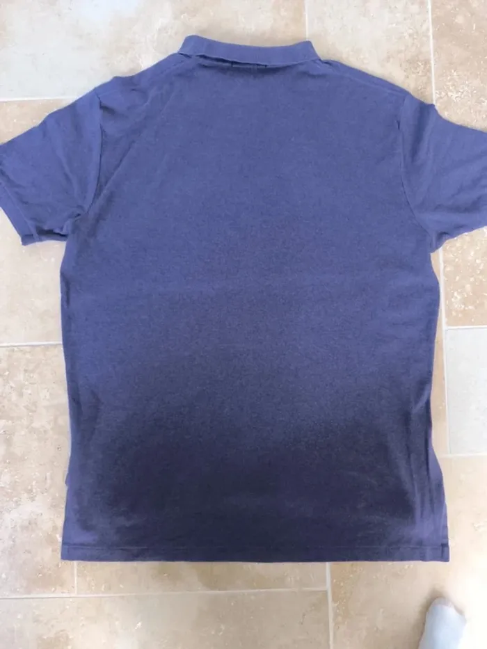 Polo Ralph Lauren homme taille XL violet logo jaune pima coton comme neuf - photo numéro 12