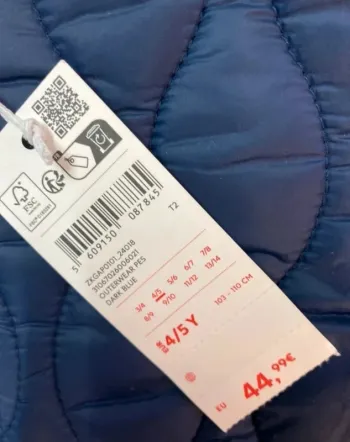 Manteau fille - matelassé - neuf - Zippy - Taille 4 ans - photo numéro 3
