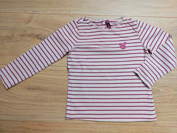 Tshirt rayé manches longues écureuil SM 3 ans