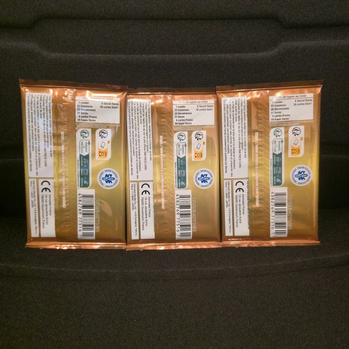 One Piece Lot de 3 Boosters Premium PRB01-FR The Best en Loose - photo numéro 2