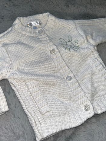 Petit gilet blanc - 3 mois - Kitchoun