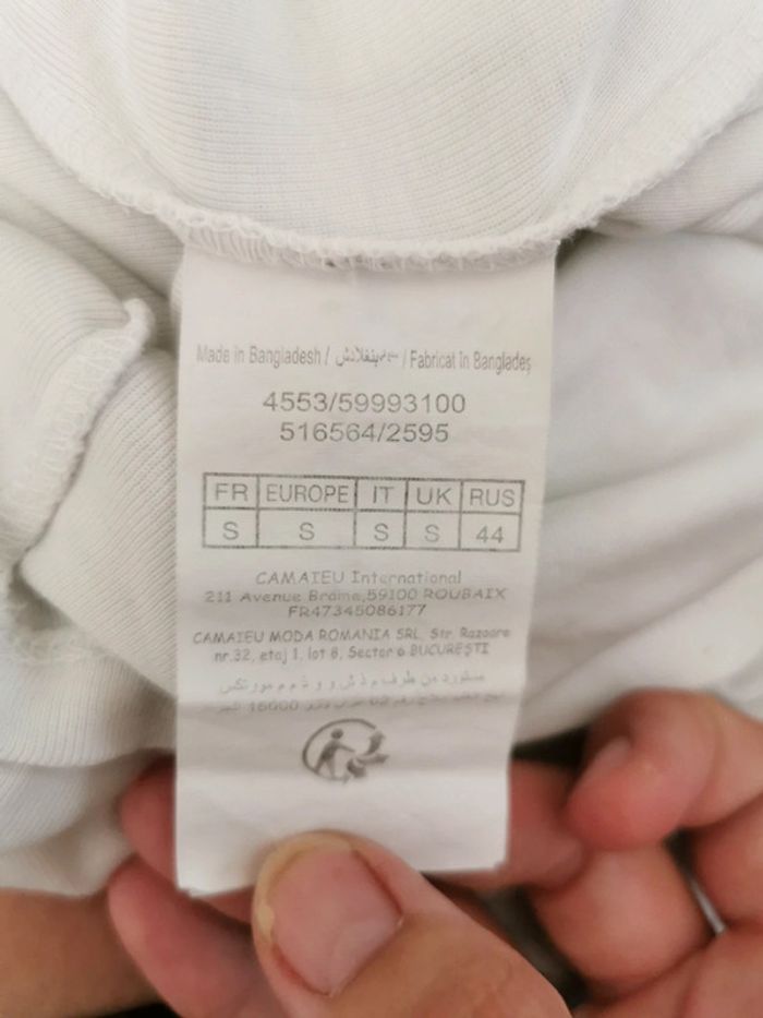 Tee shirt manche courte M - photo numéro 3