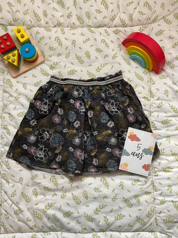 jupe gris imprimé la compagnie des petits 5 ans