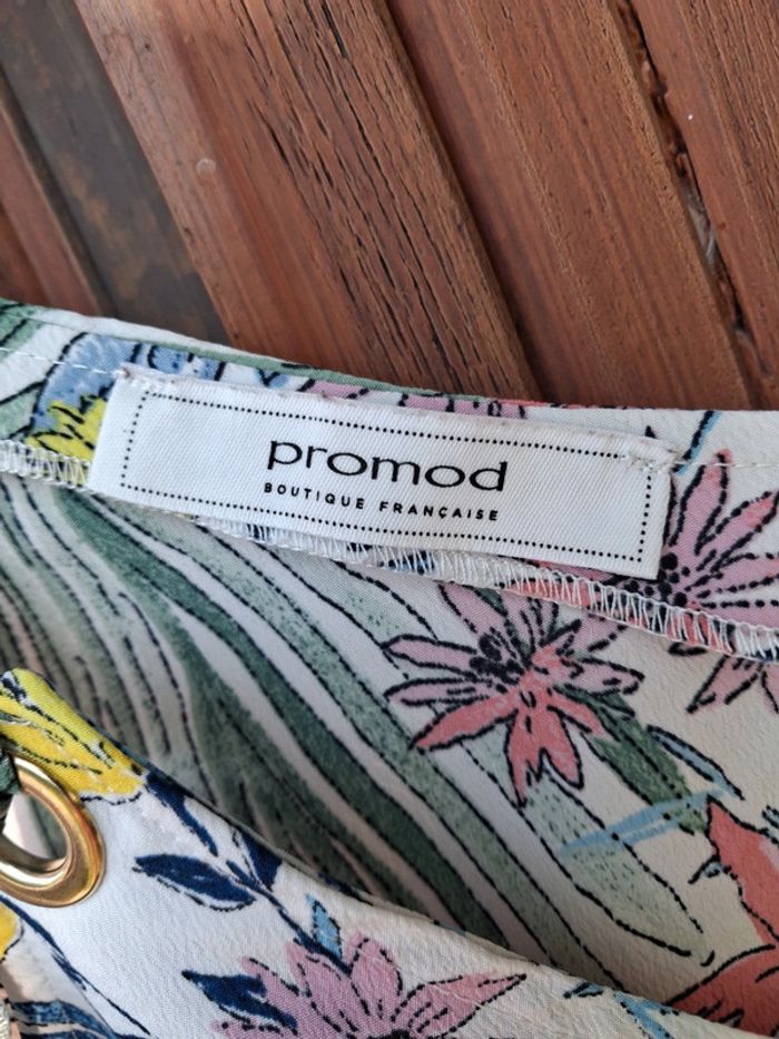 Débardeur fluide Promod motifs tropicaux - photo numéro 5