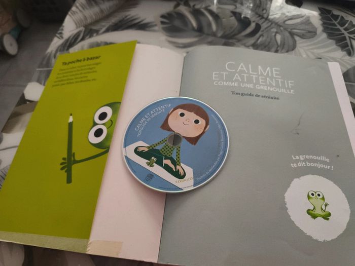 Livre avec CD calme et attentif comme une grenouille - photo numéro 2