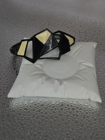 Bracelet élastique avec forme bicolore, ikita, en acier inoxydable