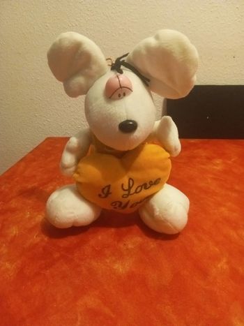 Diddl salopette jaune, I love you