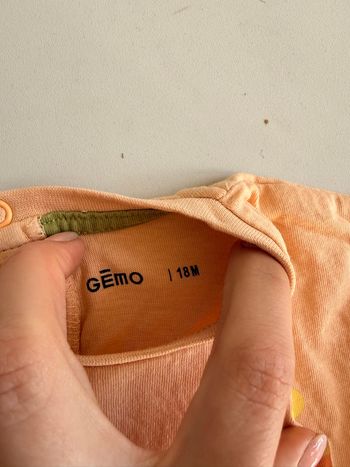 Tee shirt gemo taille 18 mois 