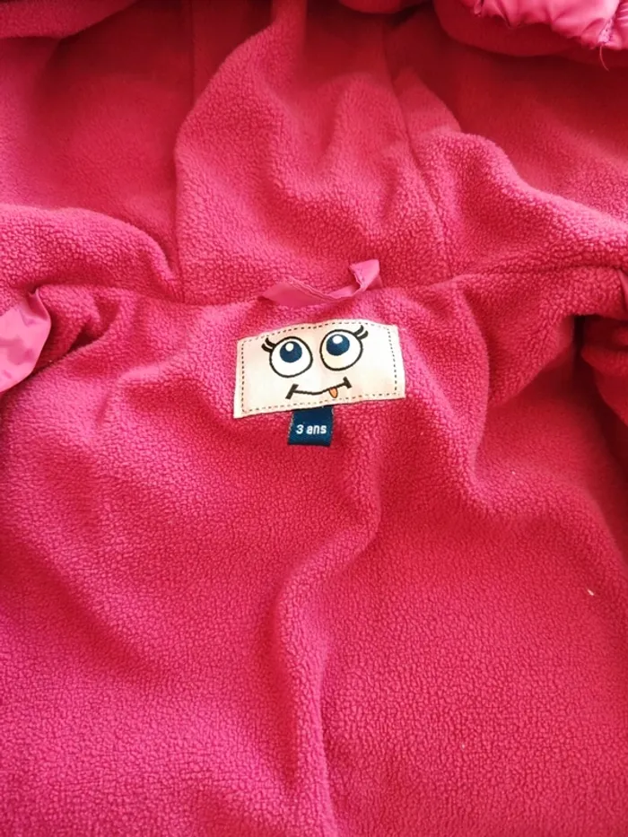 Doudoune rose fushia taille 3 ans - photo numéro 4