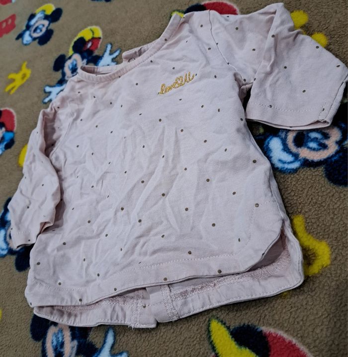 T-shirt manches longues bébé 3mois - photo numéro 2